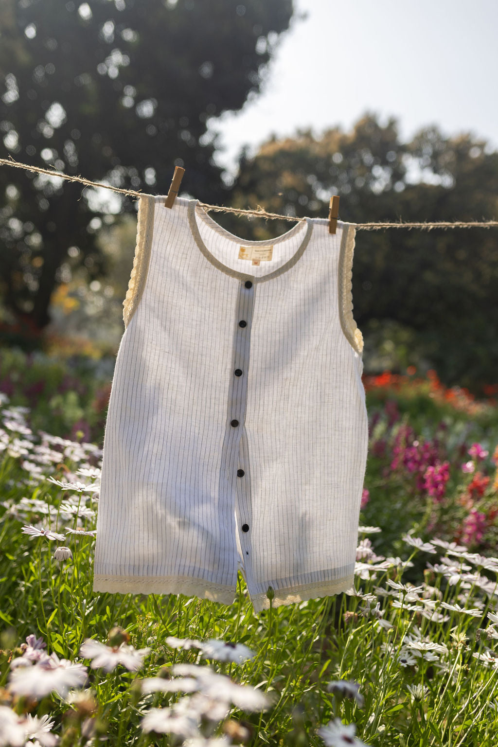 Light Linen Lacey Top