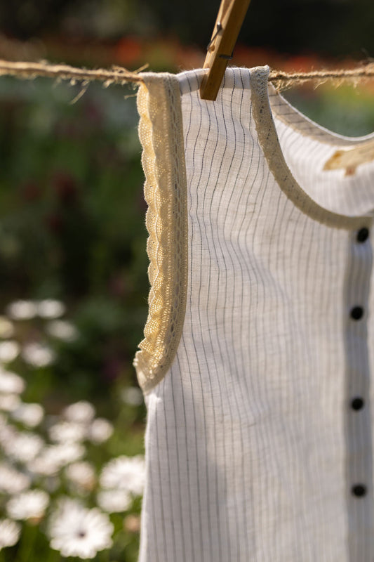 Light Linen Lacey Top