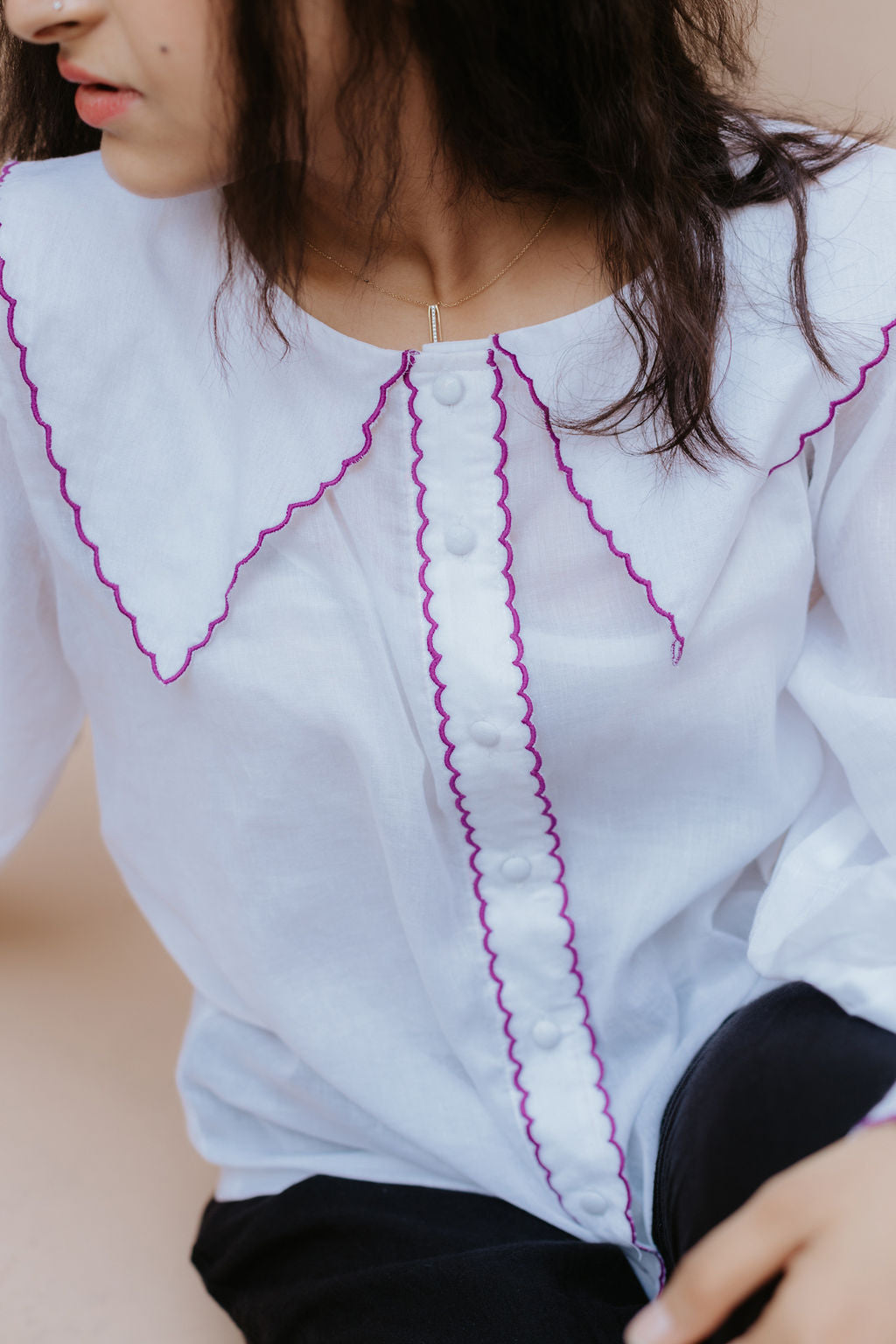 Purple Stitch Shirt