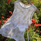 Neem Mulberry Pintuck top