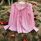 Soft Peony Frill Pintuck Top
