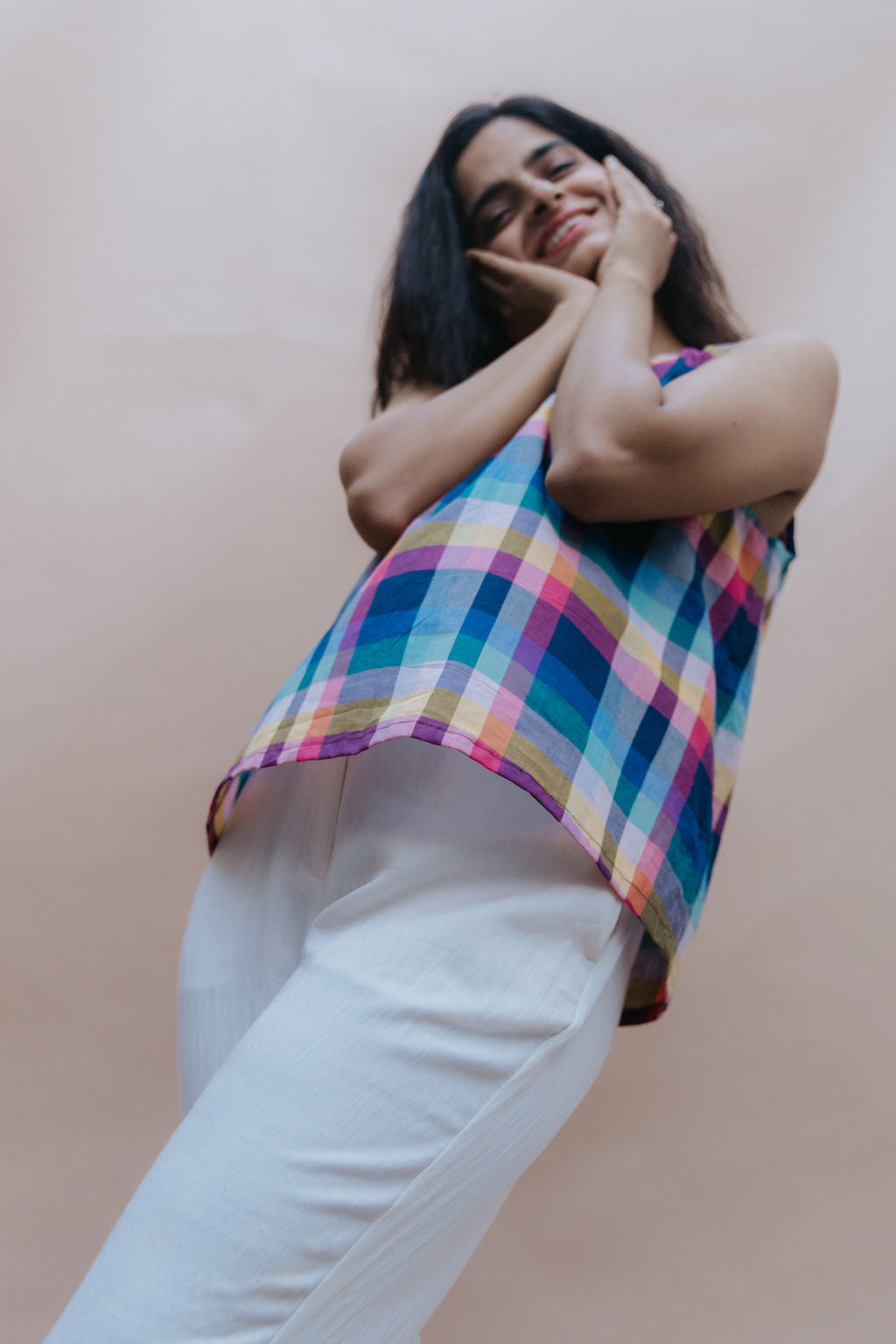 Joy Check Top