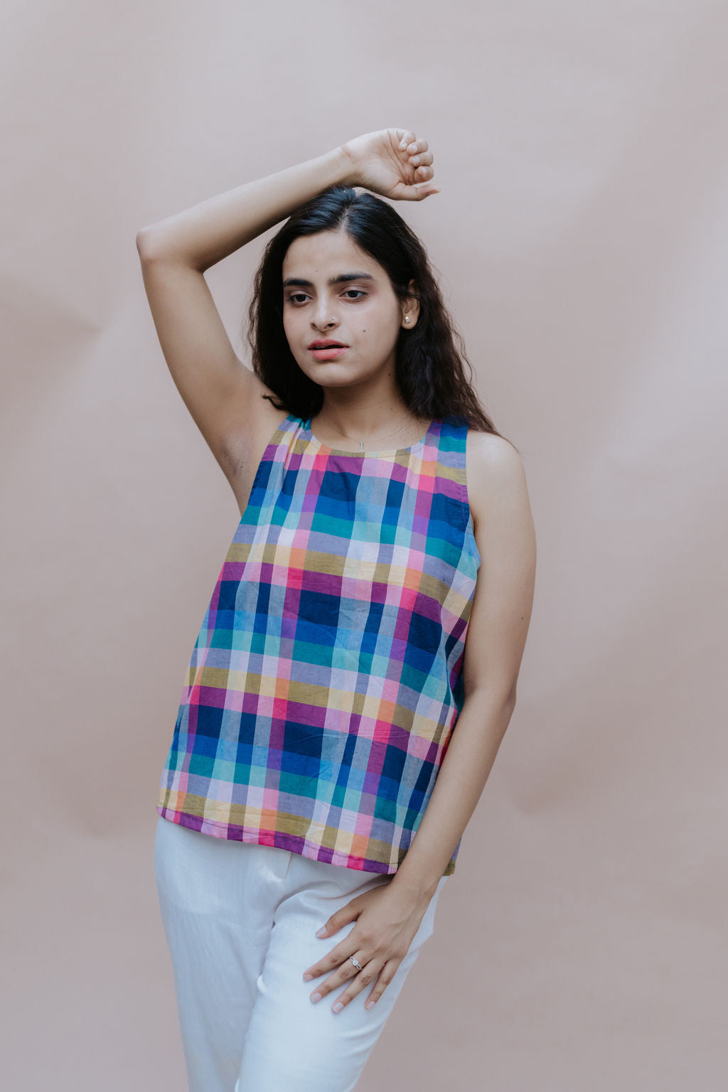 Joy Check Top