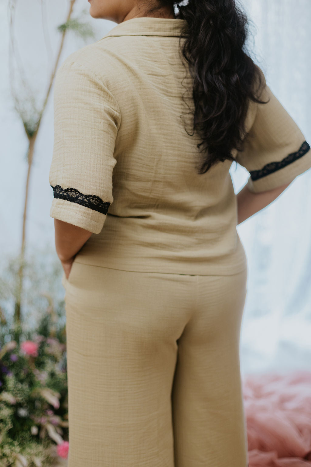 Zeenat Black Lace Co-ord Set