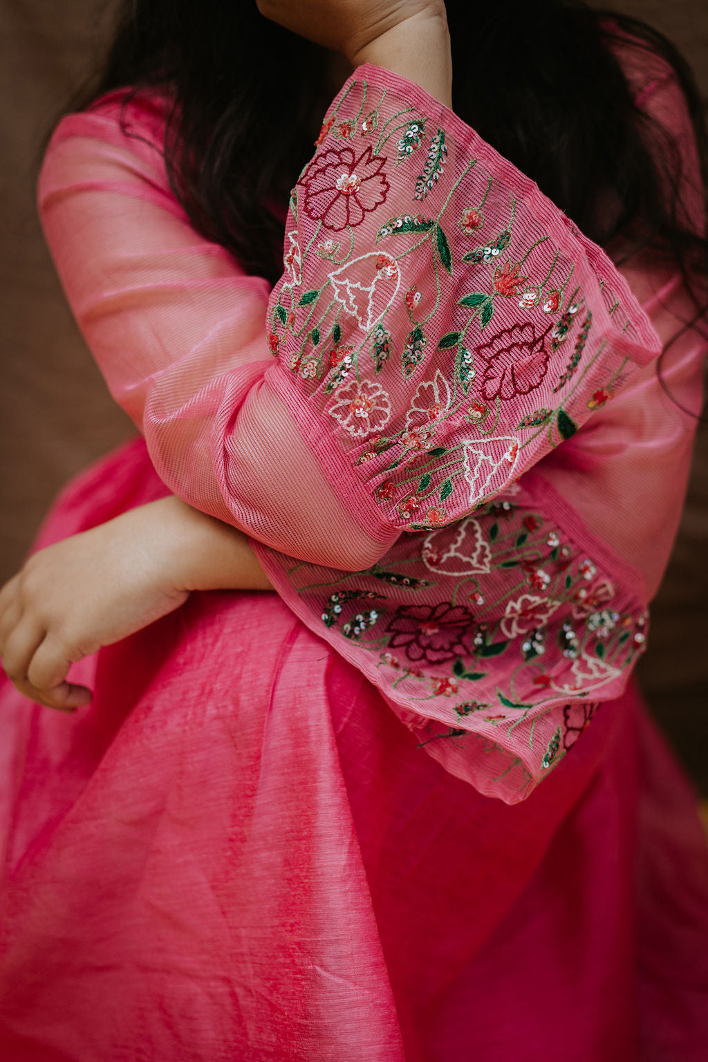 Rubaab Chanderi Kurta Pant Set