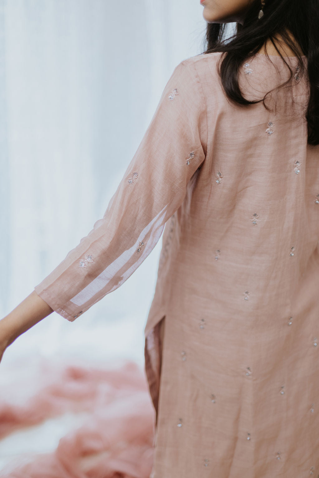 Gulmohar Chanderi Kurta Set