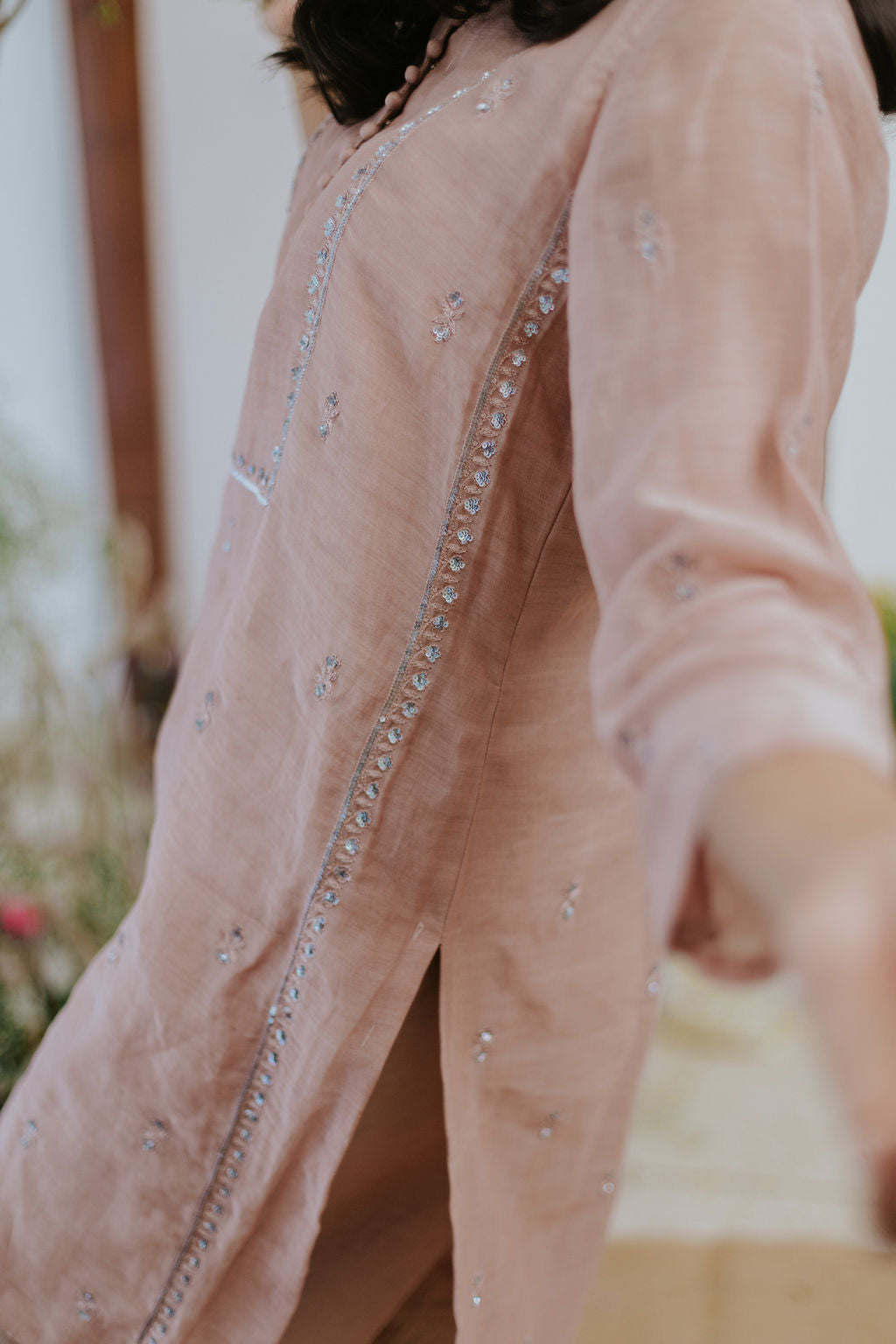 Gulmohar Chanderi Kurta Set