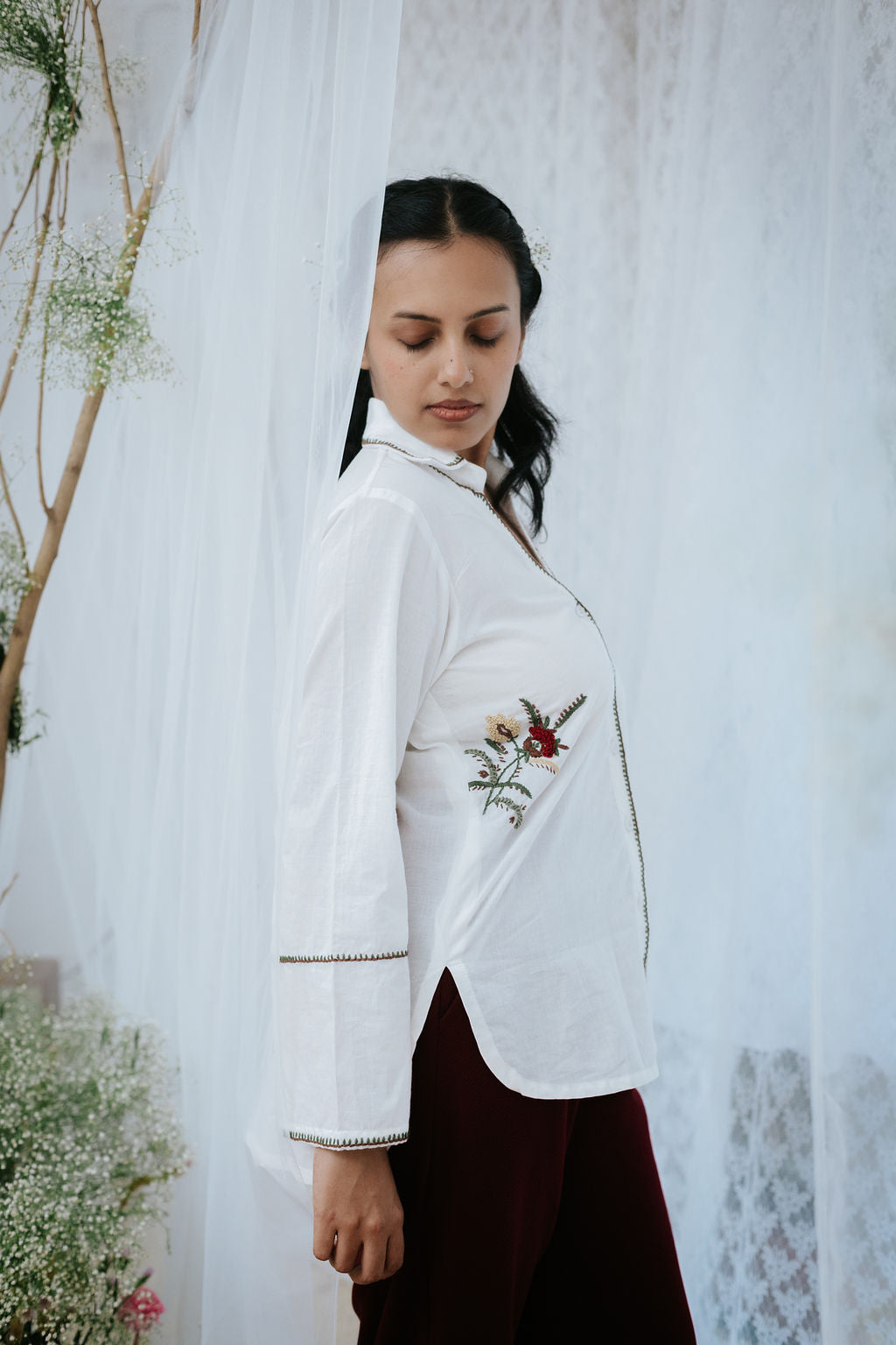 Pintuck Collar vali Kameez