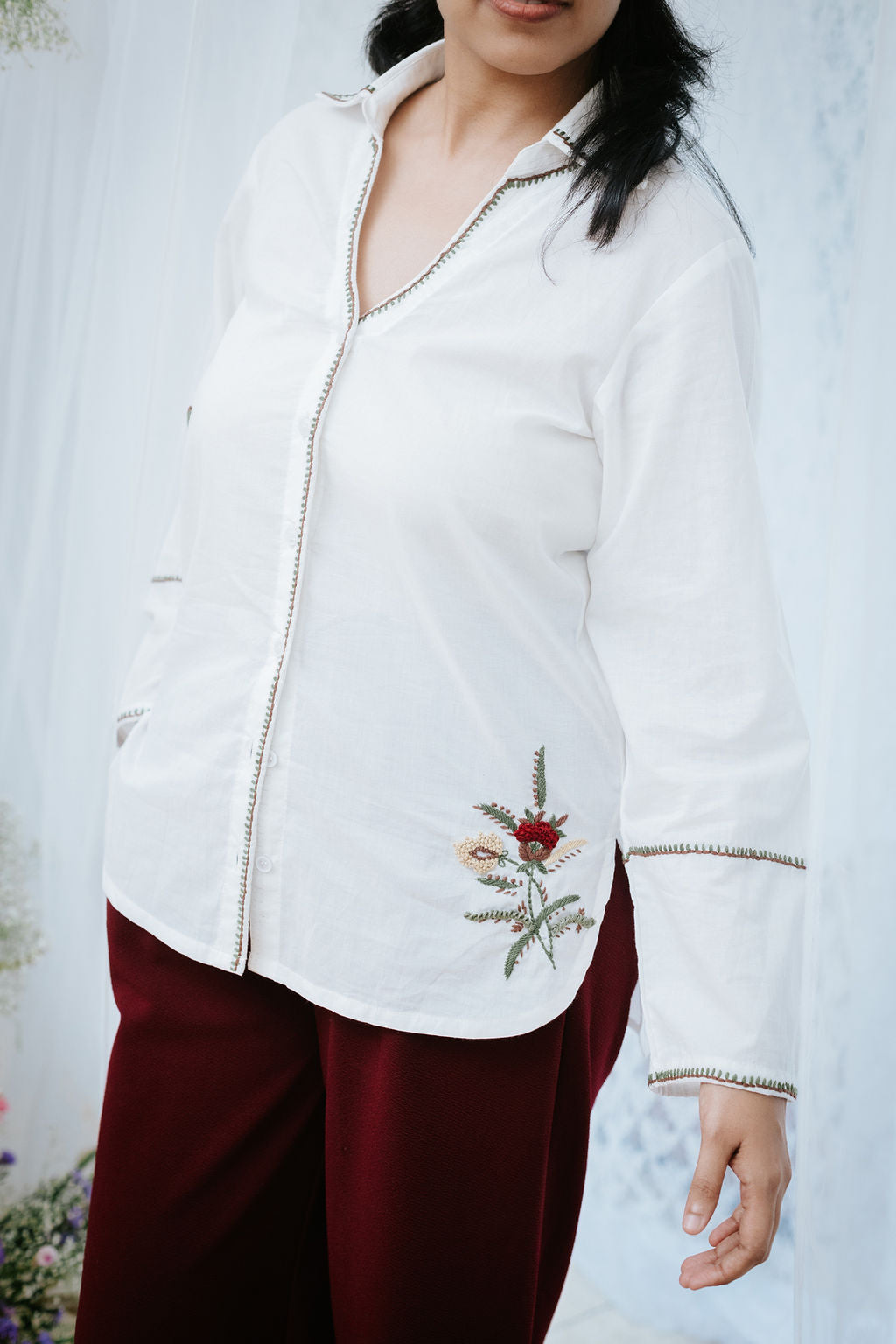 Pintuck Collar vali Kameez