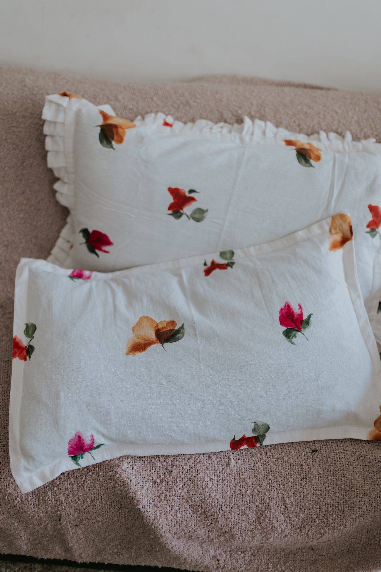 Hand-Painted Pillow Covers - Set of 2