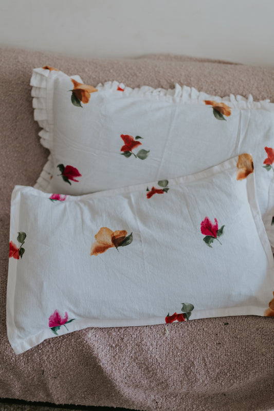 Hand-Painted Pillow Covers - Set of 2