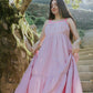 Powder Pink Flair Dress