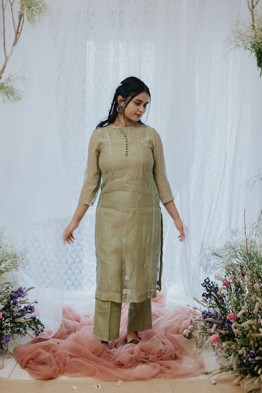 Sherbati Chamak Kurta Set