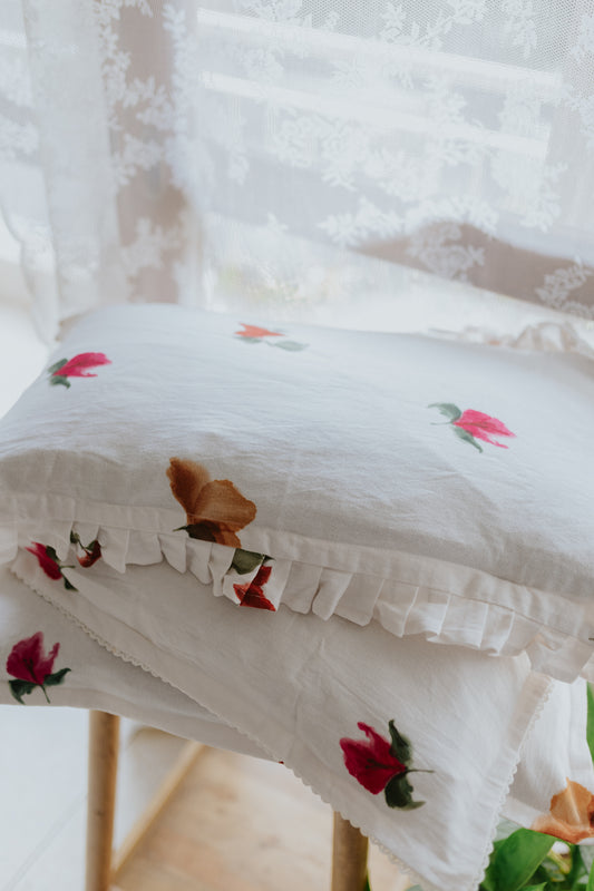 Hand-Painted Pillow Covers - Set of 2