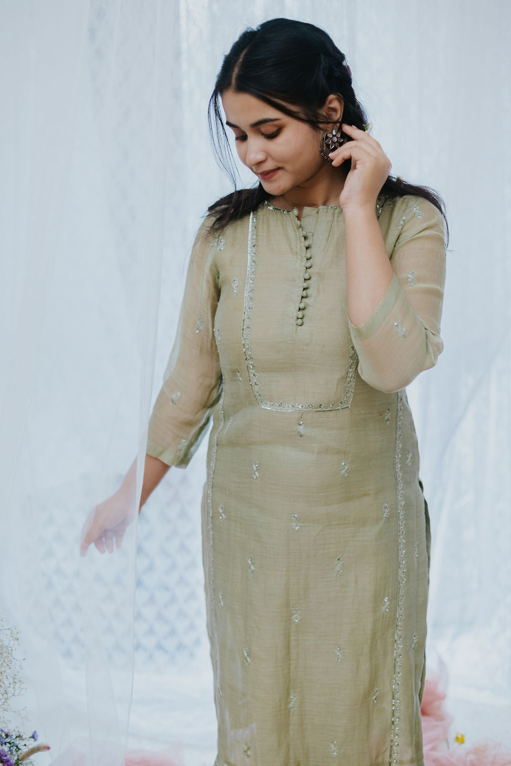 Sherbati Chamak Kurta Set