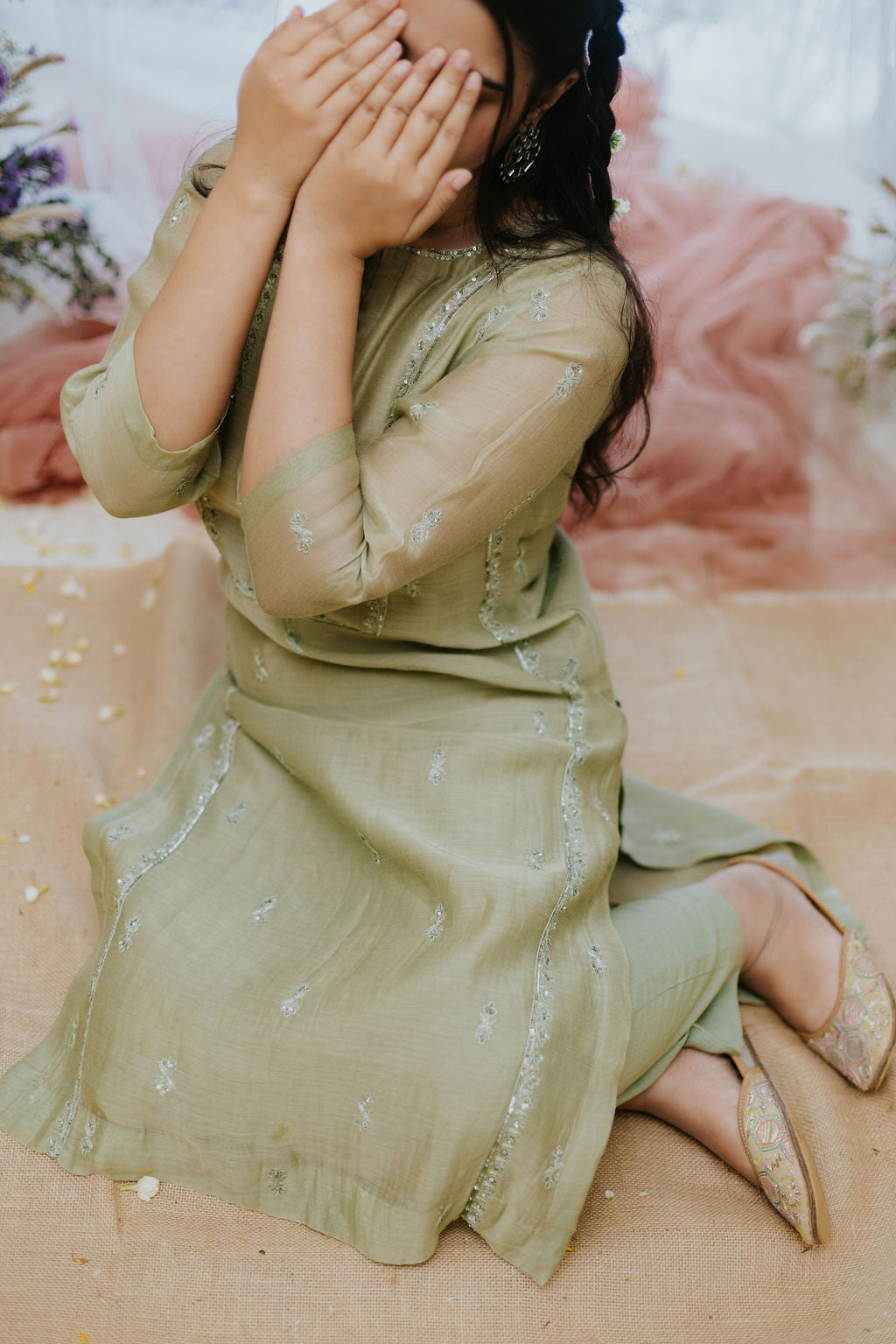 Sherbati Chamak Kurta Set