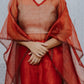 Red Organza Kaftan