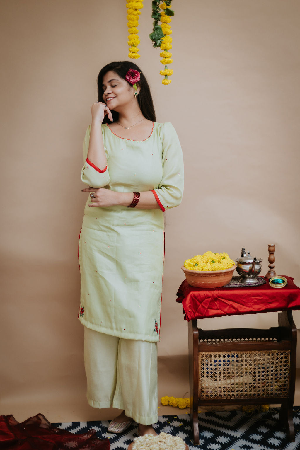 Chanderi Libaas Set with Dupatta