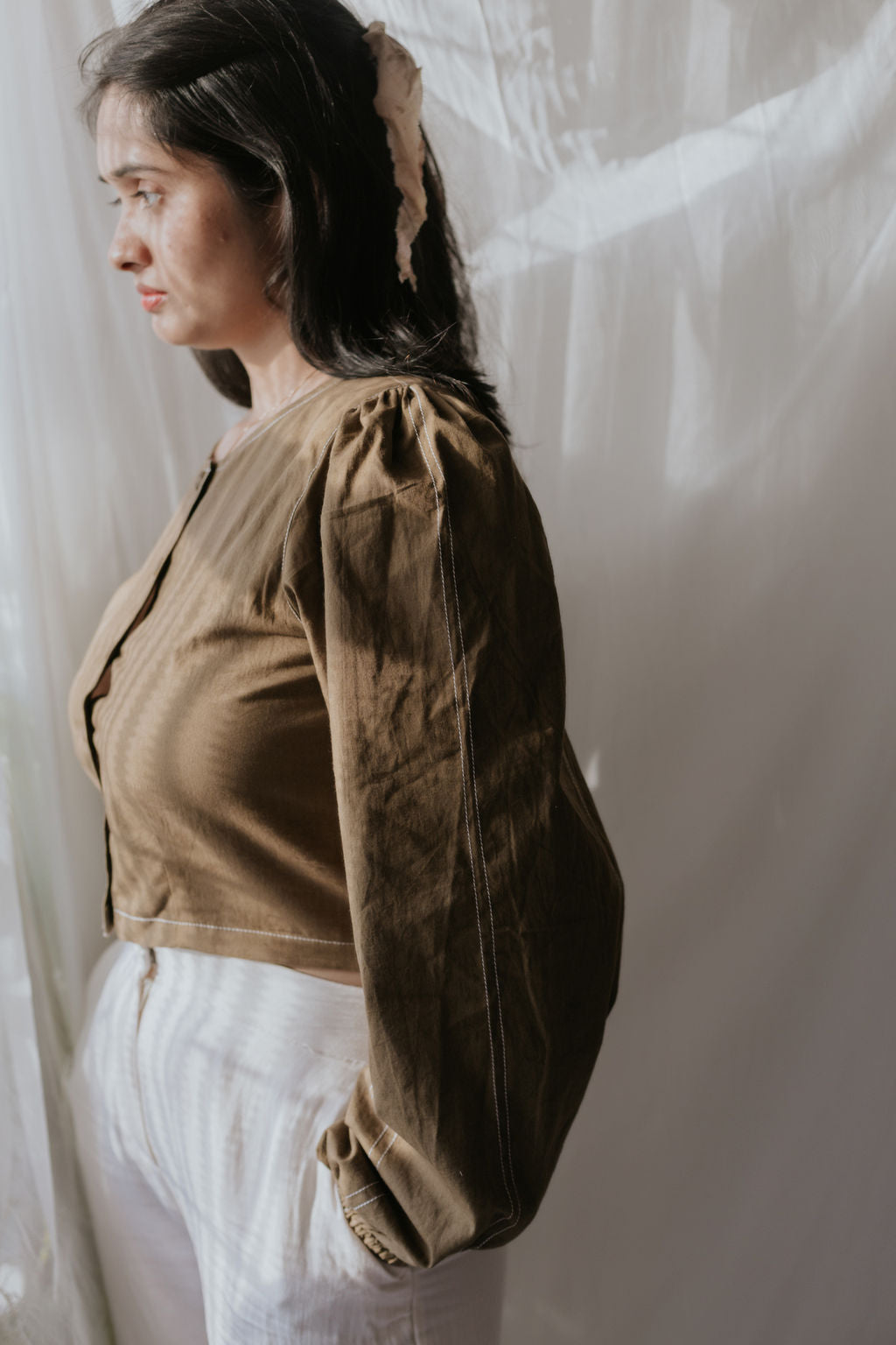 Chestnut Charm Cotton Shirt