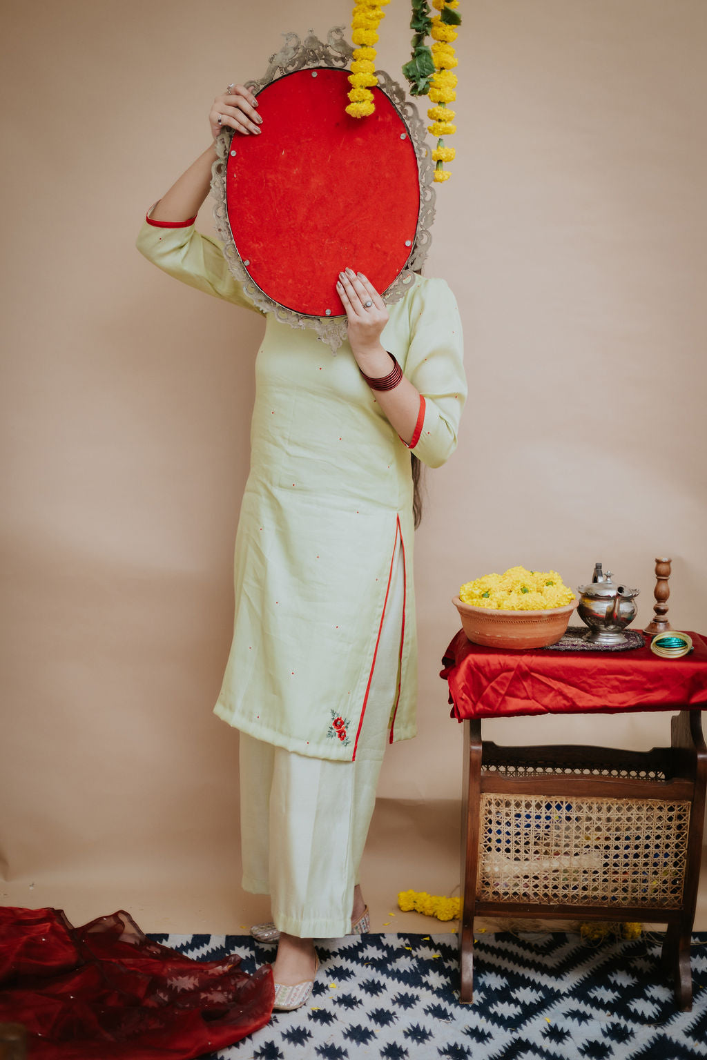 Chanderi Libaas Set with Dupatta
